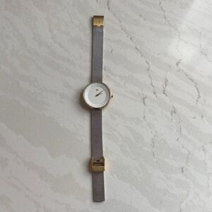 MVMT Gold and Silver Mesh Strap Watch